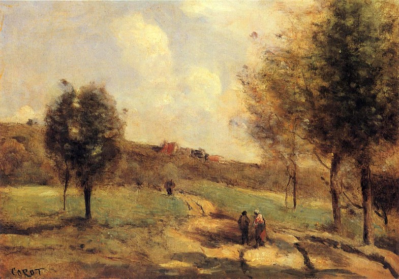 Jean Baptiste Camille Corot, Coubron - Route Montante
ca.1870, Oil on canvas