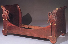 Empire Ormolu Mounted Mahogany Bed